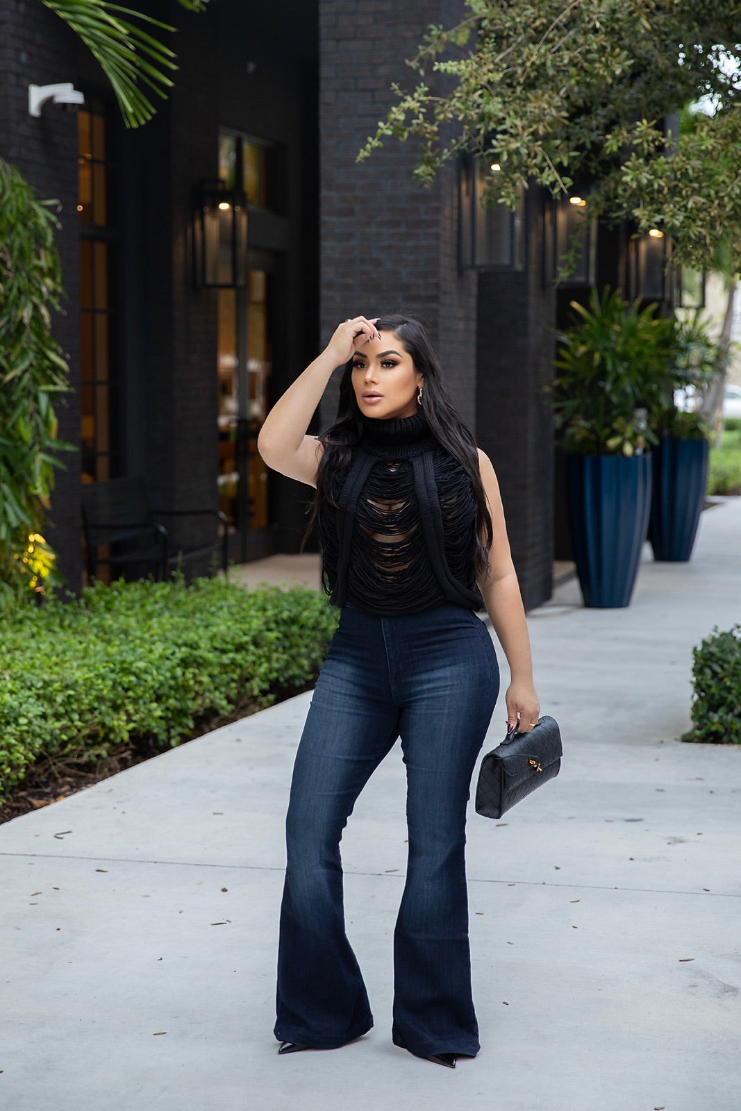 Entwined Feelings Black Top